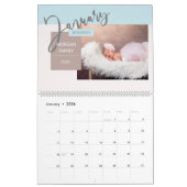Moderne whimsical Script Memories Kalender (Jan 2026)