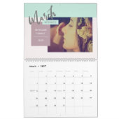 Moderne whimsical Script Memories Kalender (Mar 2027)