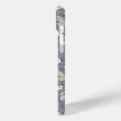 Moderne Whimsical Slaap Honden Vanille op Grijs Case-Mate iPhone Case (Achterkant / Links)