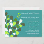 Moderne Whimsical Tree Wedding Invitations Kaart (Voorkant)