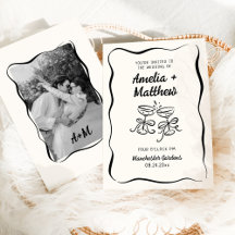 Moderne & Whimsicale Handgetekende Bruiloft