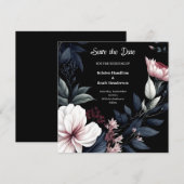 Moderne Whimsy Botanische Bruiloft Save The Date (Voorkant / Achterkant)