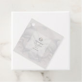 Moderne Whimsy Dolphin Wedding Bedankjes Labels (In situ)
