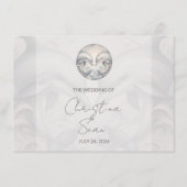 Moderne Whimsy Dolphin Wedding Enclosure Kaart (Voorkant)