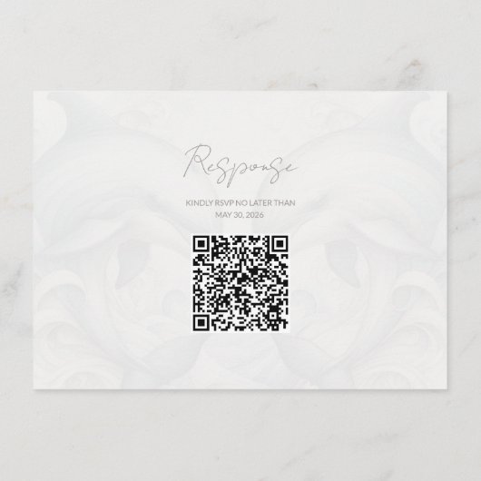 Moderne Whimsy Dolphin Wedding Enclosure Kaart (Achterkant)