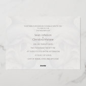 Moderne Whimsy Dolphin Wedding Gold Folie Uitnodig Uitnodiging (Achterkant)