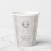 Moderne Whimsy Dolphin Wedding Papieren Bekers (Achterkant)