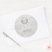 Moderne Whimsy Dolphin Wedding Stickers (Envelop)