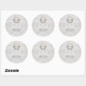 Moderne Whimsy Dolphin Wedding Stickers (Vel)