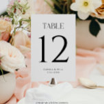 Moderne Whimsy Trouwtafelnummers Kaart<br><div class="desc">Voeg deze overeenkomende tabelnummers toe aan uw receptietafeldecor. Bewerk uw tabelnummers en voeg elke kaart toe aan uw winkelwagentje.</div>