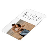 Moderne Whimsy Wedding Save the Date Magnet Magneet (Linkerzijde)