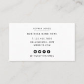 Moderne Whisky Bakkerij Cateraar Business Visitekaartje (Achterkant)