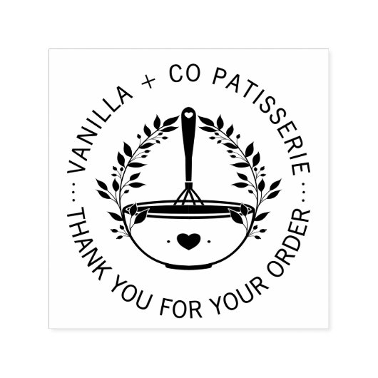 Moderne Whisky Bakkerij Zakelijke klant Dank u Zelfinktende Stempel (Design)