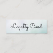 Moderne White Gradient Schoonheidssalon Klantenkaartje (Voorkant)