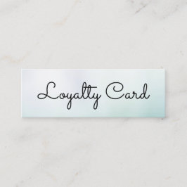 Moderne White Gradient Schoonheidssalon Klantenkaartje