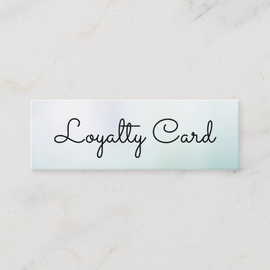 Moderne White Gradient Schoonheidssalon Klantenkaartje (Voorkant)