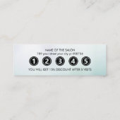 Moderne White Gradient Schoonheidssalon Klantenkaartje (Achterkant)