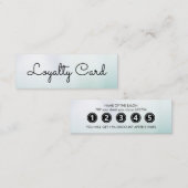 Moderne White Gradient Schoonheidssalon Klantenkaartje (Voorkant / Achterkant)