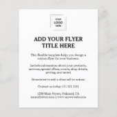 Moderne White Zakelijke Merk Flyer Ontwerp (Achterkant)