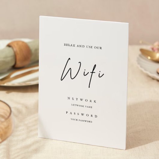 Moderne WiFi-code, uitnodiging voor WiFi Connect