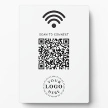 Moderne WiFi QR Code Sign voor gemakkelijke toegan