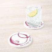 Moderne wijngordijn - zandsteen Onderzetter (Zijkant)