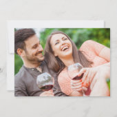 Moderne wijnmakerij bestemming bruiloft kaart (Achterkant)