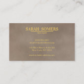 Moderne wijnvlek Kurkentrekker Sommelier Bartender Visitekaartje (Achterkant)