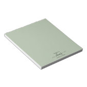 Moderne wijze groene ideeën papier pad notitieblok (Schuin)