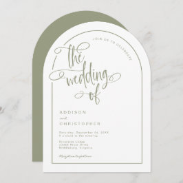 Moderne wijze handgeschreven kalligrafie script br kaart