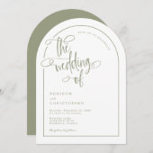 Moderne wijze handgeschreven kalligrafie script br kaart (Voorkant / Achterkant)