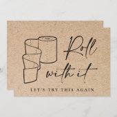 Moderne wijziging van datum uitgesteld geannuleerd kaart (Voorkant / Achterkant)