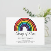 Moderne wijziging van datum uitgestelde gebeurteni save the date (Staand voorkant)