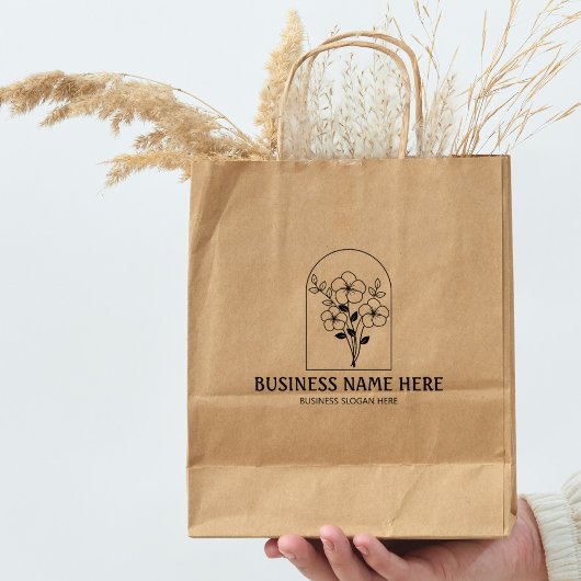 Moderne Wild Flower Custom Business Sjabloon Groot Rubberstempel