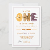 Moderne Wild One Baby Shower Foto Kaart (Voorkant)