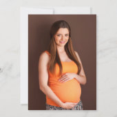 Moderne Wild One Baby Shower Foto Kaart (Achterkant)