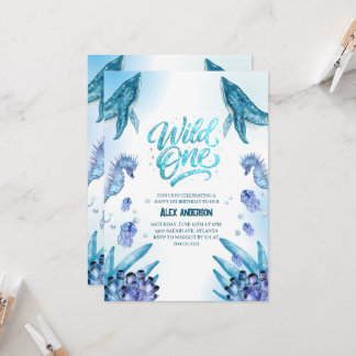 Moderne ''Wild One'' Kinderfeestje voor de 1e verj Kaart