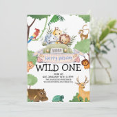 Moderne Wild One Verjaardagsuitnodiging Kaart (Staand voorkant)
