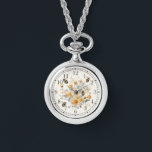 Moderne Wildbloem Bloemen Bijen Stijlvolle Chique  Horloge<br><div class="desc">Modern Wildflower Floral Bee Stylish Chic Womans Watches beschikt over een trendy geel waterverf wilde bloem met hommels. Creëer door Evco Studio www.zazzle.com/store/evcostudio</div>