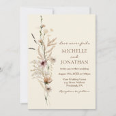 Moderne Wildbloem Bloemen Christelijke Bijbel Brui Kaart (Voorkant)