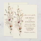 Moderne Wildbloem Bloemen Christelijke Bijbel Brui Kaart (Voorkant / Achterkant)