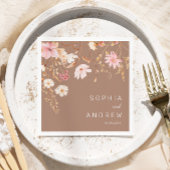 Moderne Wildbloem | Botanische tuin bruiloft Servet