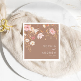 Moderne Wildbloem | Botanische tuin bruiloft Servet