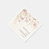 Moderne Wildbloem | Botanische tuin bruiloft Servet (Hoek)