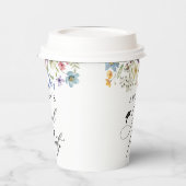 Moderne Wildbloemen Bloemen Bloemen Afstudeerder P Papieren Bekers (Links)