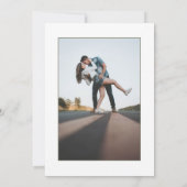 Moderne Wildbloemen Foto Save The Date (Achterkant)