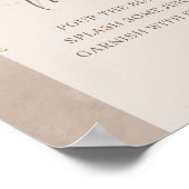 Moderne Wildbloemen Ivory Arch Lijst mimosa bar Poster (Hoek)