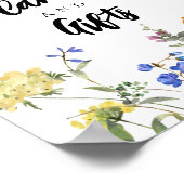 Moderne Wildbloemen — Kaarten en cadeaubonzen Poster (Hoek)