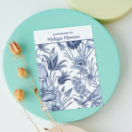 Moderne Wildbloemen Ketting Sieraden Display Kaart