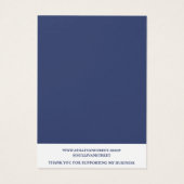 Moderne Wildbloemen Ketting Sieraden Display Kaart (Achterkant)